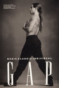 anthony Kiedis GAPadvert topless Gap jeans
